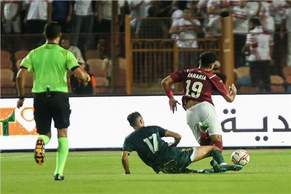 اللقطة المثيرة للجدل في مباراة سيراميكا والزمالك