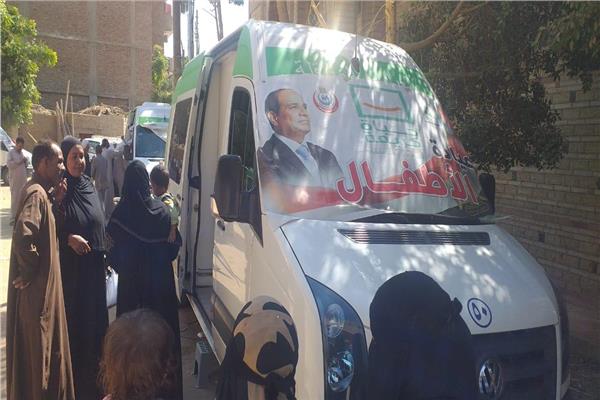 قافلة طبية مجانية بقرية العقب 