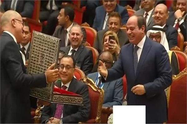 الرئيس السيسي خلال الاحتفالية