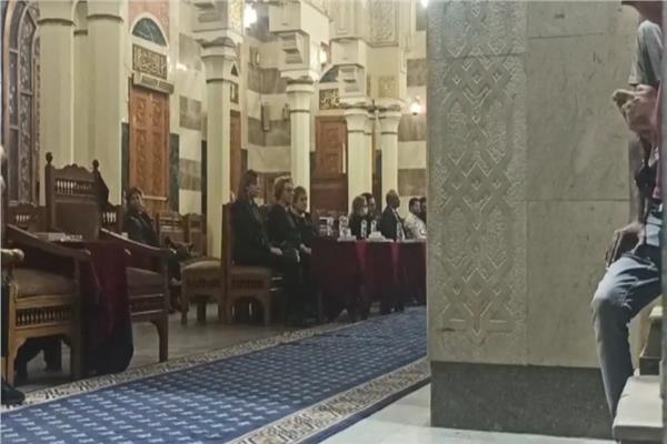 عزاء الكاتب بهاء طاهر من مسجد عمر مكرم