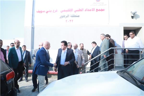 وزير الصحة يتفقد مستشفى صدر بني سويف