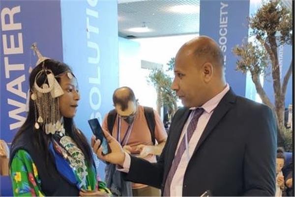 رابطة نساء المهجر بتشاد خلال حوارها مع محرر بوابة أخبار اليوم 