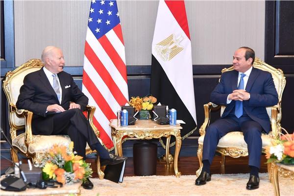 الرئيس عبدالفتاح السيسي والرئيس الأمريكي جو بايدن