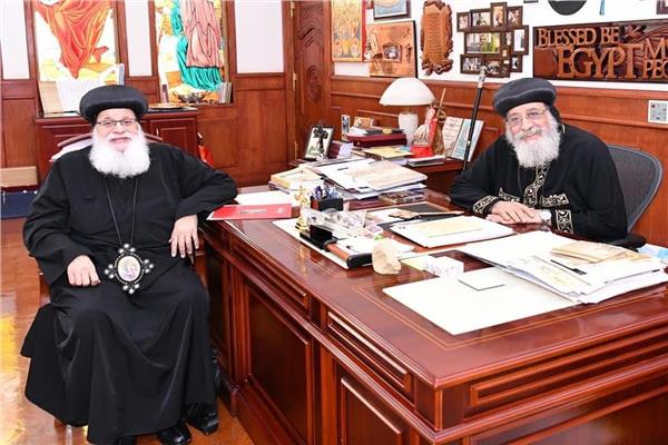 البابا تواضروس يستقبل 3 اساقفة من الكنيسة 