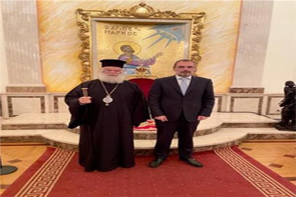 البابا ثيودروس يستقبل نائب وزير خارجية اليونان