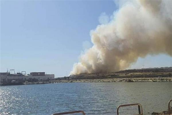حريق بمكب نفايات في صفاقس