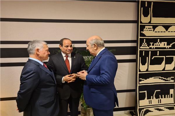 الرئيس السيسي ونظيره الجزائري وملك الأردن