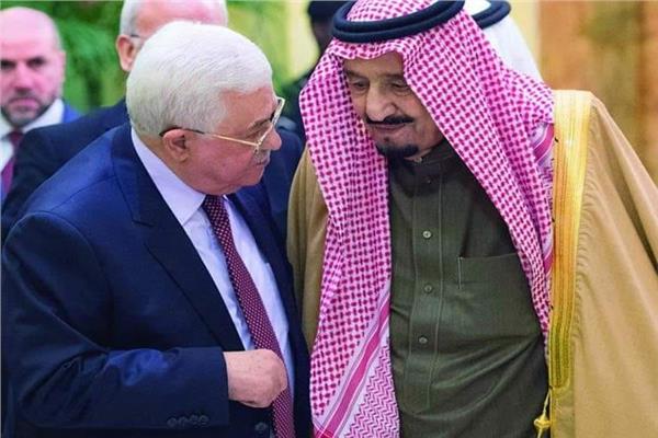 الملك سلمان ومحمود عباس