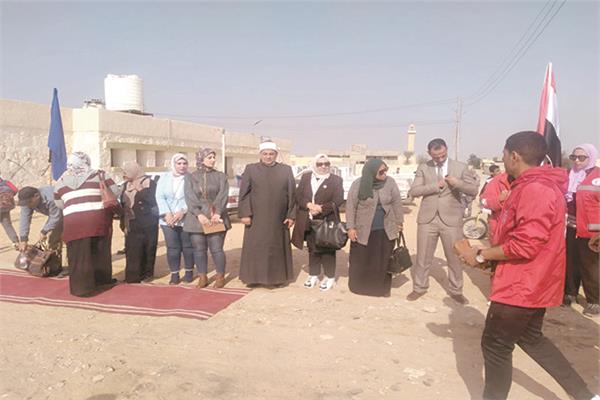 جانب من فعاليات القافلة الشاملة بسيناء