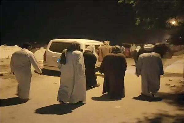 هالى البحيرة يشيعون جثامين ضحايا  تروسيكل