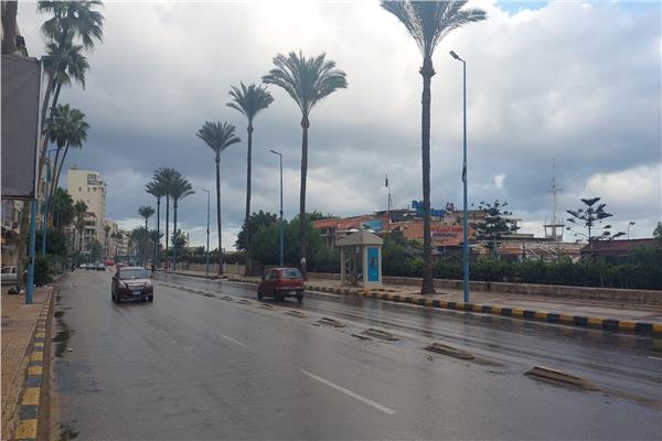 هطول أمطار على الإسكندرية
