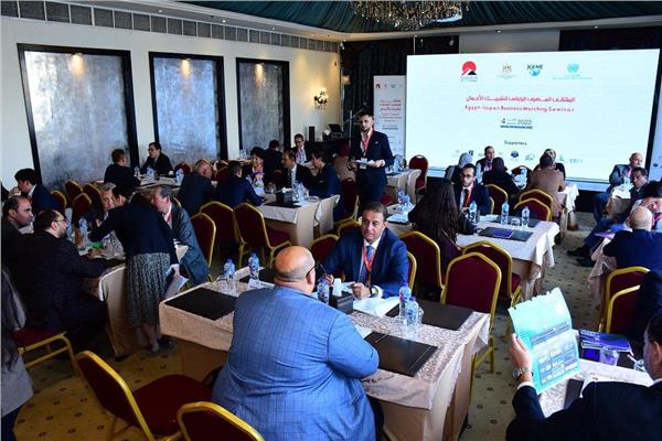 جانب من الاجتماعات لمجلس الأعمال المصري الياباني
