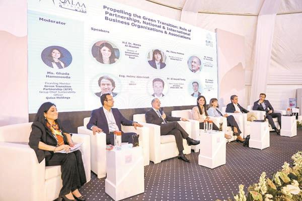 المشاط تُشارك فى جلسة نقاشية حول دفع التحول الأخضر