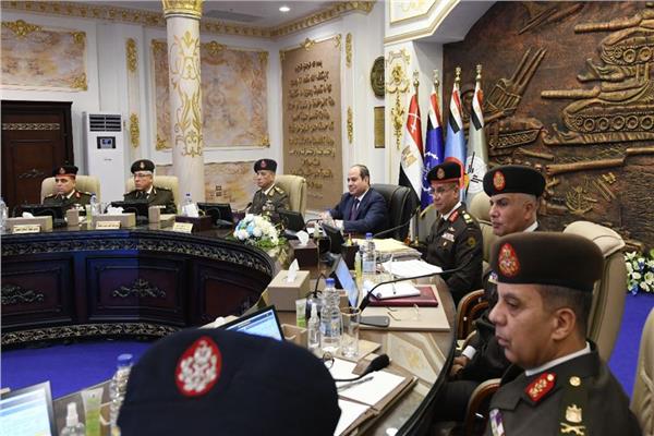 الرئيس السيسي خلال حضوره كشف الهيئة للطلبة الجدد
