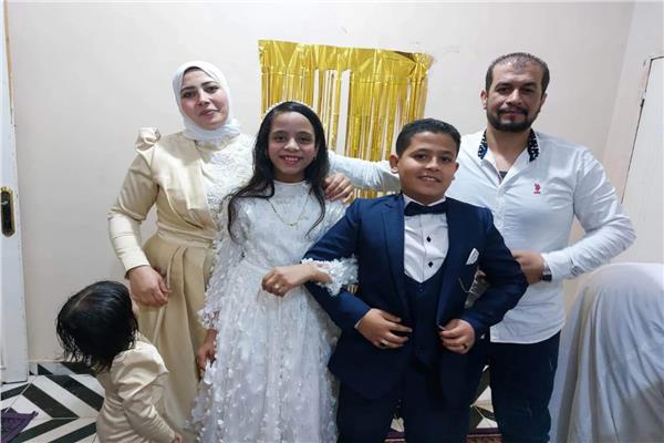 «سما وزياد» أصغر عروسين بالشرقية