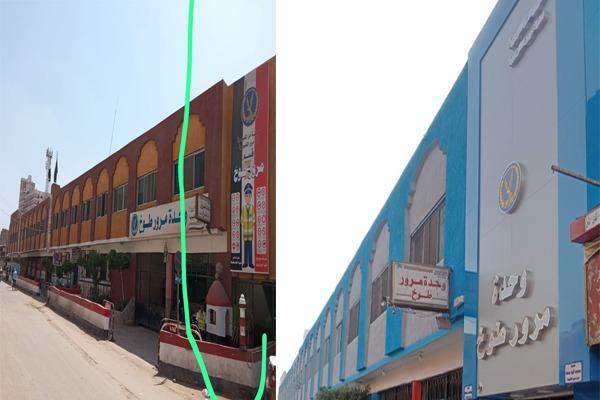 وحدة مرور طوخ بعد وقبل التطوير 