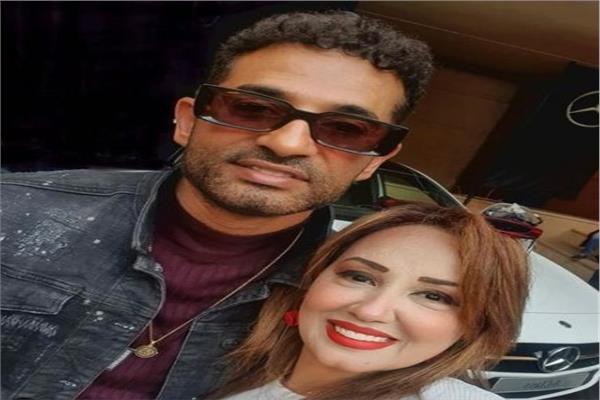الفنان عمرو سعد و زوجته 