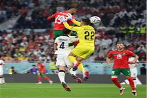 جانب من مباراة المغرب والبرتغال