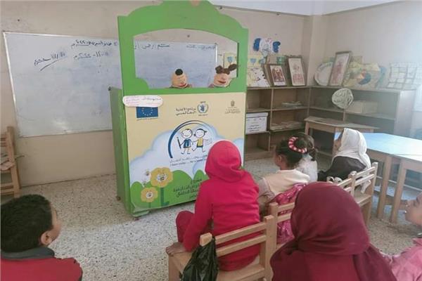 ثقافة المنيا تقدم مسرح عرائس عن خطر المخدرات ببلهاسة