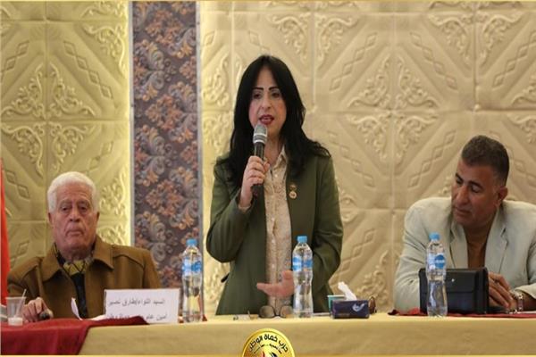 النائبة ميرال الهريدي خلال الندوة