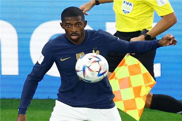 عثمان ديمبلي مهاجم المنتخب الفرنسي 