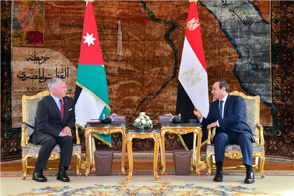 الرئيس عبد الفتاح السيسي والملك عبد الله الثاني بن الحسين