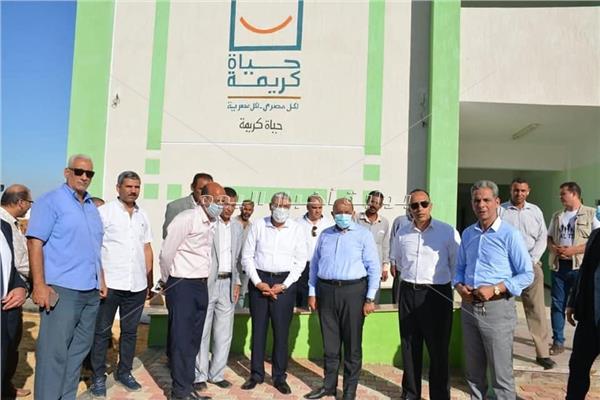 مسئولى مبادرة حياة كريمة بمحافظة المنيا