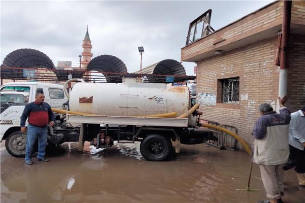أعمال رفع الأمطار