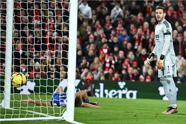 صورة من مباراة ليفربول وليستر سيتي