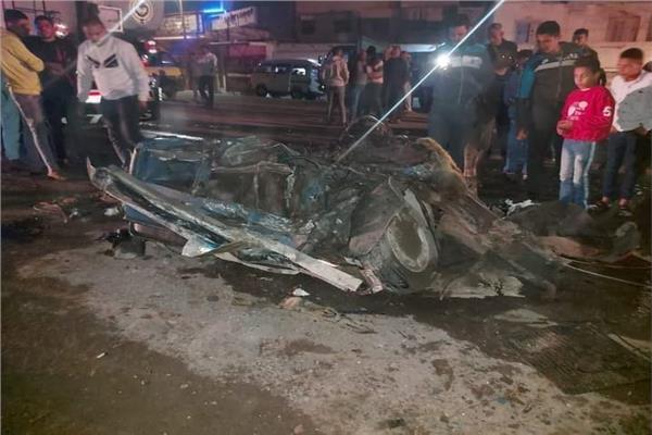  تصادم ثلاثة سيارات بطريق الإسكندرية الصحراوي