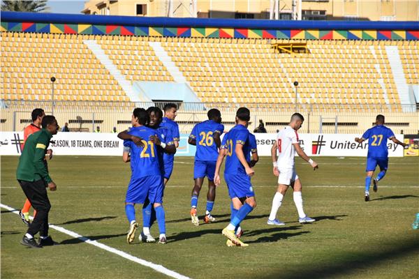 جانب من مباراة أسوان والزمالك
