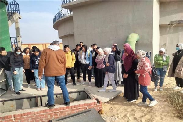 مياه القناة تستقبل طلاب كلية الطب جامعة قناة السويس