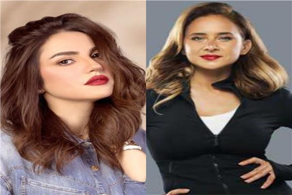 الفنانة نيللي كريم و الفنانة درة 