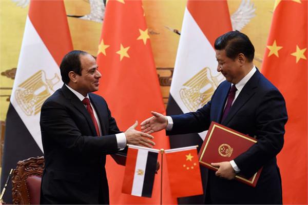 الرئيس السيسي ونظيره الصيني شي جين بينج