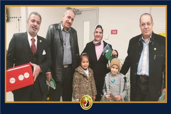 حماة الوطن ينظم زيارة لمستشفى سرطان الأطفال ٥٧٣٥٧  