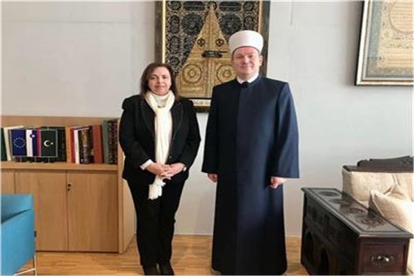 سفيرة مصر بلوبليانا تلتقي مفتي سلوفينيا