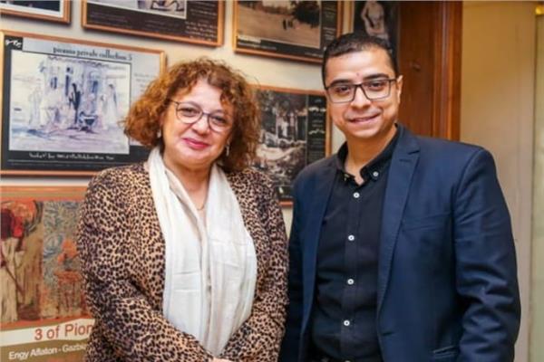 حنان سليمان مع محرر بوابة أخبار اليوم