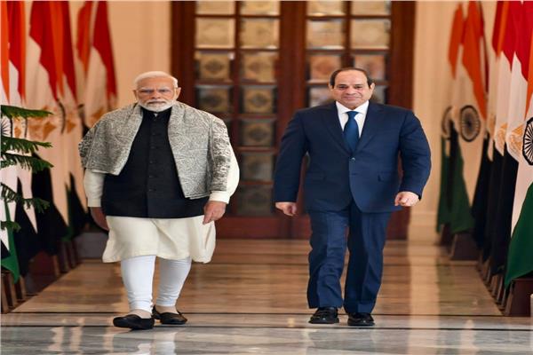 الرئيس السيسي ورئيس وزراء الهند
