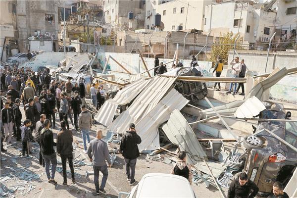 آثار الدمار فى چنين
