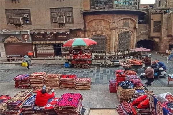 صورة من محل السجاد في شارع المعز