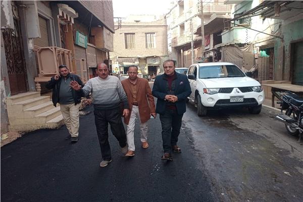 رصف شوارع المنيا