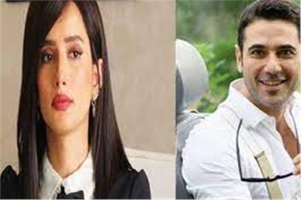 الفنان أحمد عز والفنانة زينة