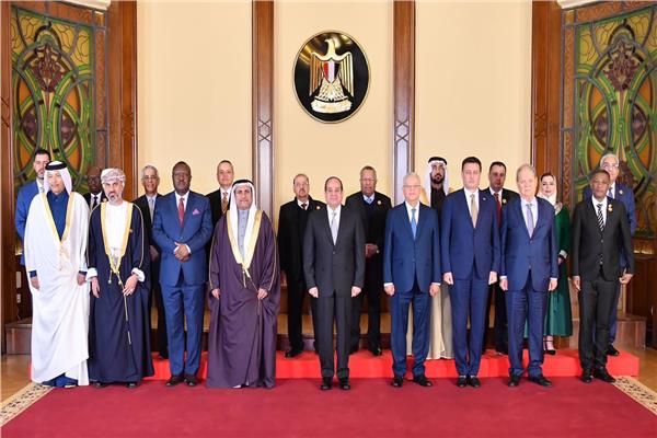 الرئيس السيسي خلال لقائه برؤساء البرلمانات العربية