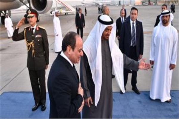 محمد بن زايد وعبد الفتاح السيسي
