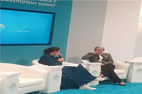 الدكتورة ياسمين فؤاد خلال منتدى "تحول النظم الغذائية "