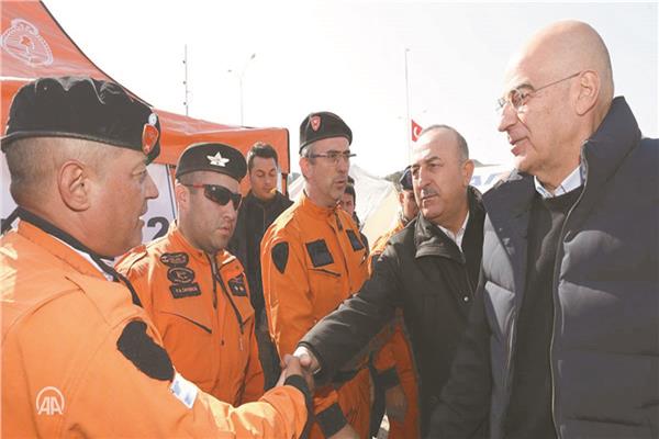 وزيرا خارجية تركيا واليونان