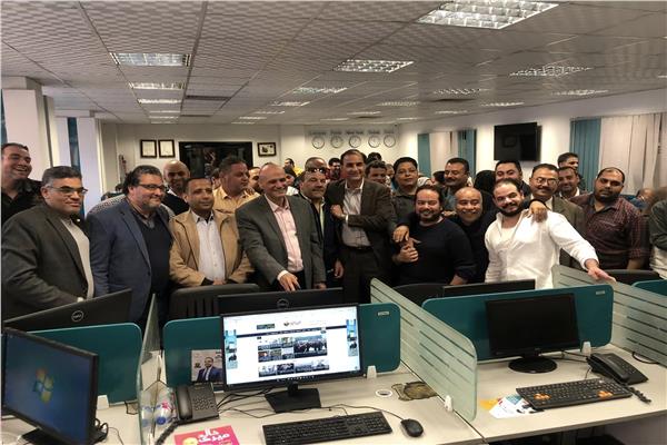 جانب من لقاء خالد ميري لبوابة أخبار اليوم