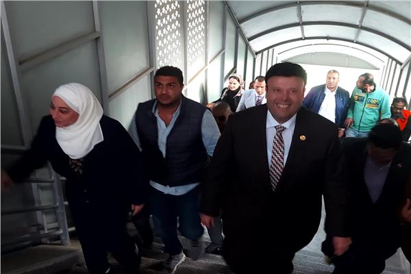 فعاليات افتتاح  كوبري مشاه مجمع المدارس بالمعصرة