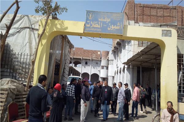   حملات علي مواقف السيارات للتأكد من مدي الالتزام بالتعريفة  بالمنوفية
