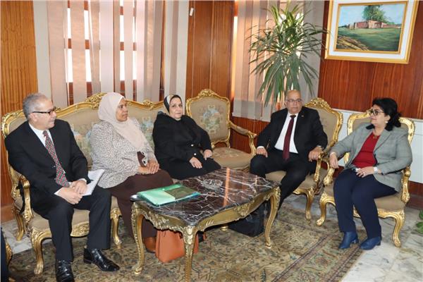 فريق المراجعة الخارجية من الهيئة القومية لضمان جودة التعليم والاعتماد بجامعة المنوفية